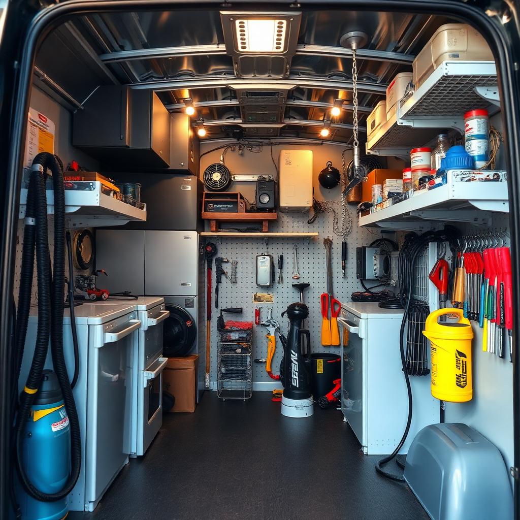 Fully stocked FIXITPROF repair van with OEM parts